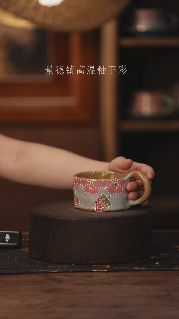 陶瓷景德镇高温釉下手绘陶瓷043