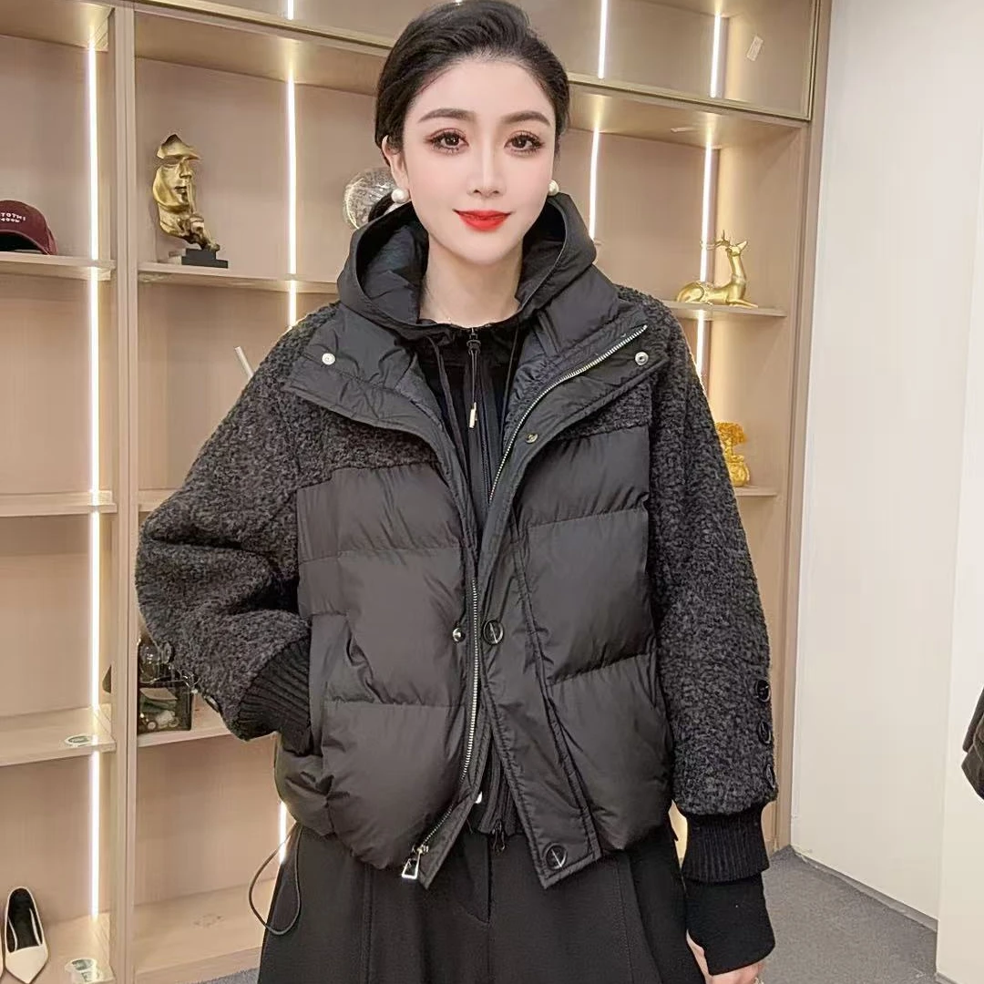 【众帆女装3】常规宽松型女短款立领厚款保暖小香风棉衣外套