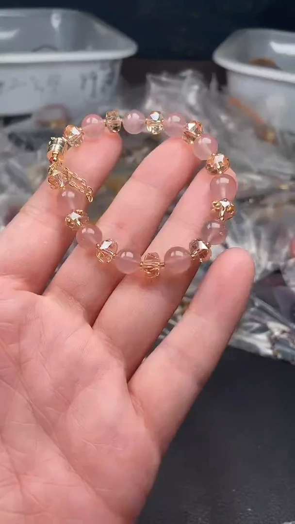 水晶手链未镶嵌多样性发货拍一发一