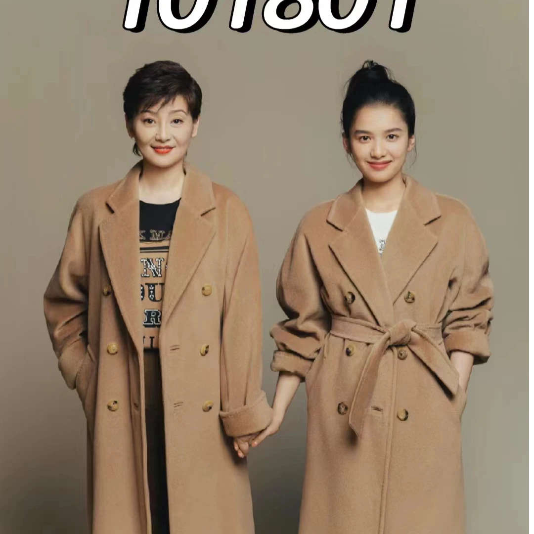 CH-801【经典801】M家同版女士潮流秋冬羊毛羊绒大衣保暖外套