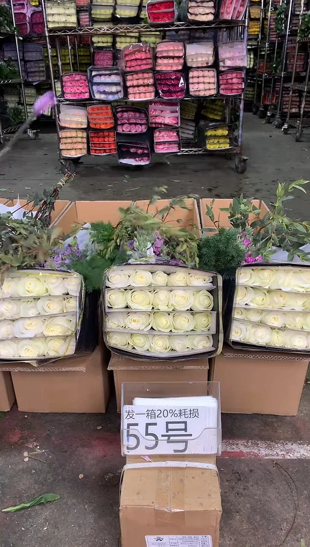 55号♥中通含20%耗损发一箱鲜花