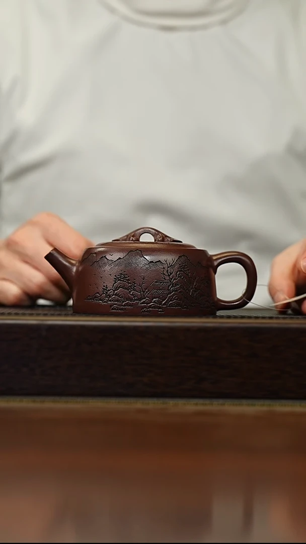 茶壶紫砂宜兴原矿 手工 紫砂壶容量220CC