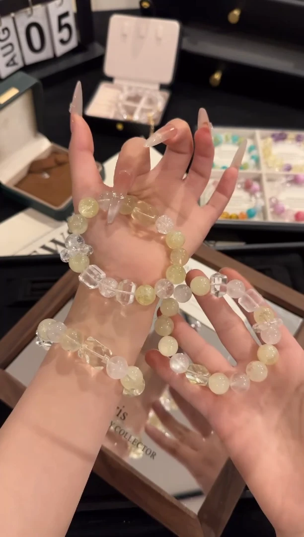 水晶手链合金菠萝汽水x2099