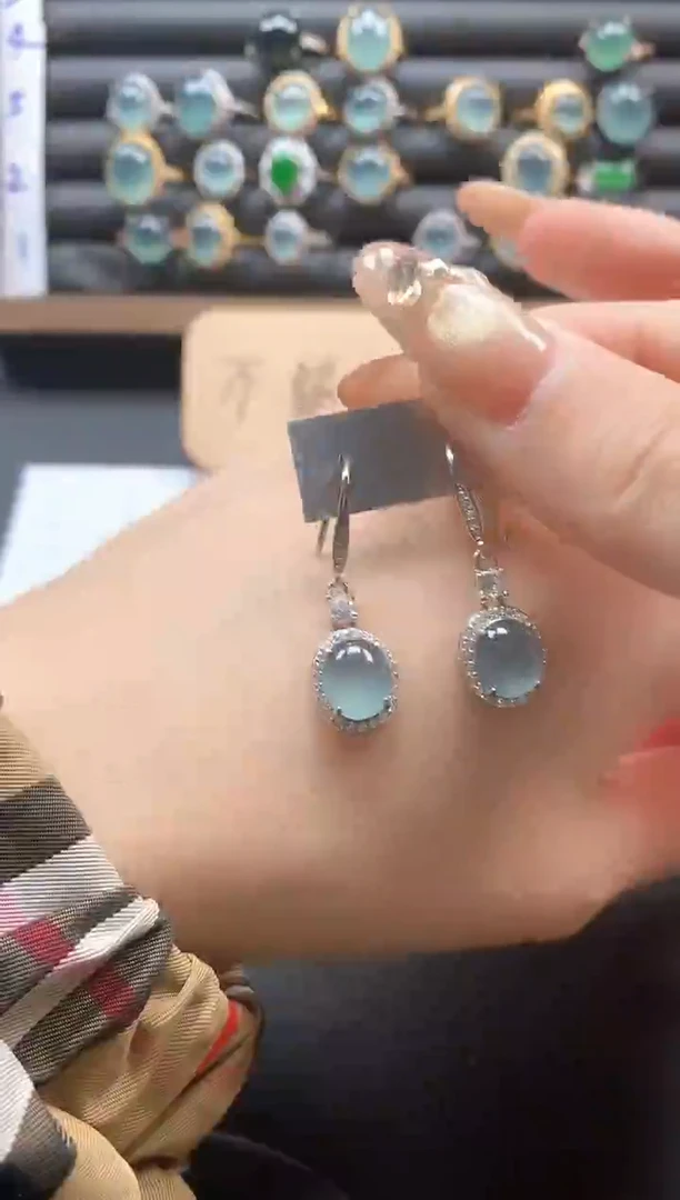 银S925镶嵌戒指翡翠51511