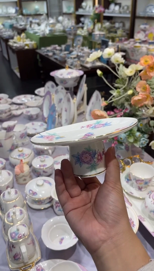 45%以上骨粉骨瓷高脚果盘