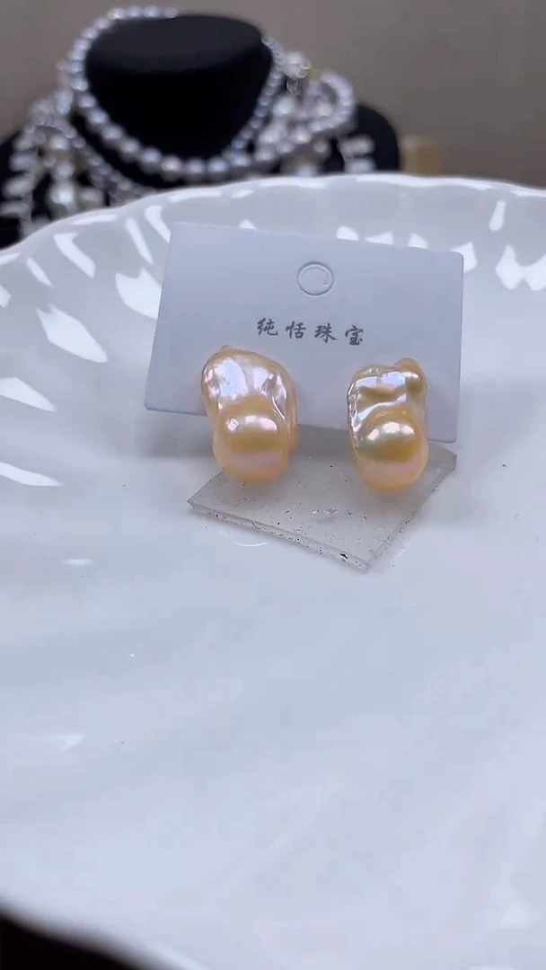 未镶嵌耳饰淡水珍珠【纯恬饰品】