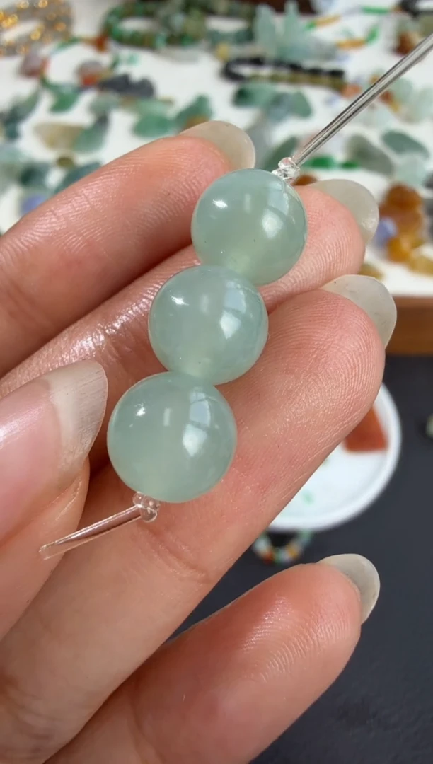 未镶嵌定制翡翠菲****i9珠子200