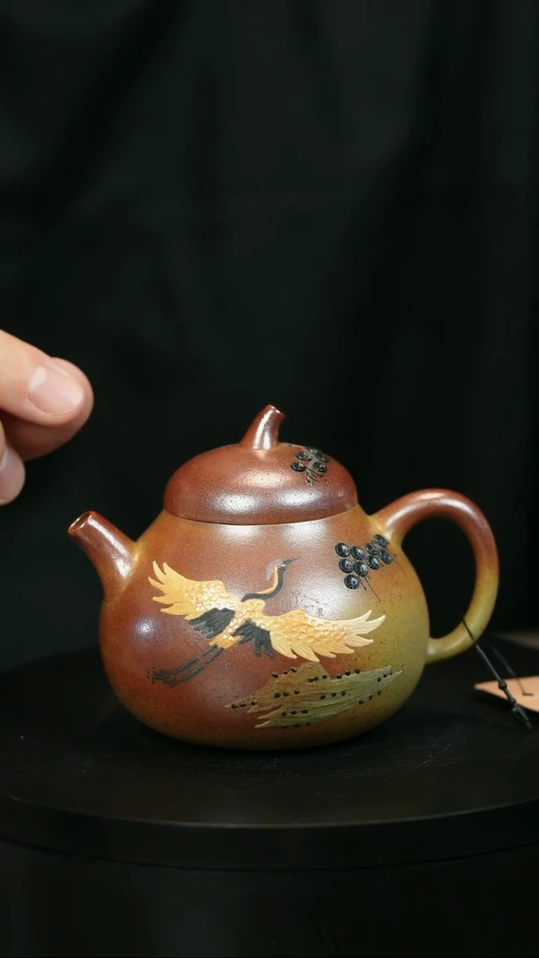 茶壶紫砂迷**林H2038蒋静明仙鹤松针茄瓜