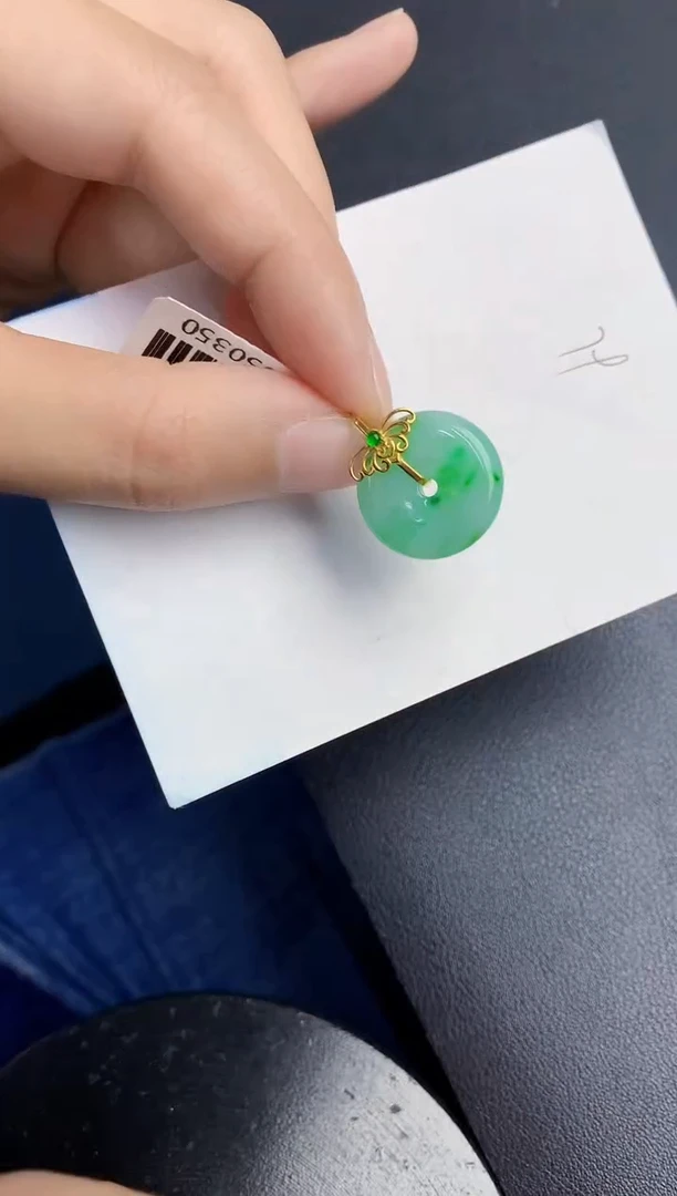 【闪购商品】翡翠颈饰18K金镶嵌000000000