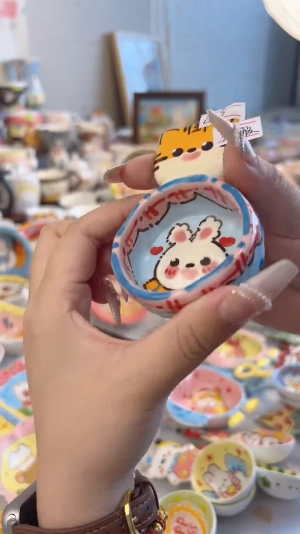 杯子陶景德镇陶瓷手绘微瑕处理