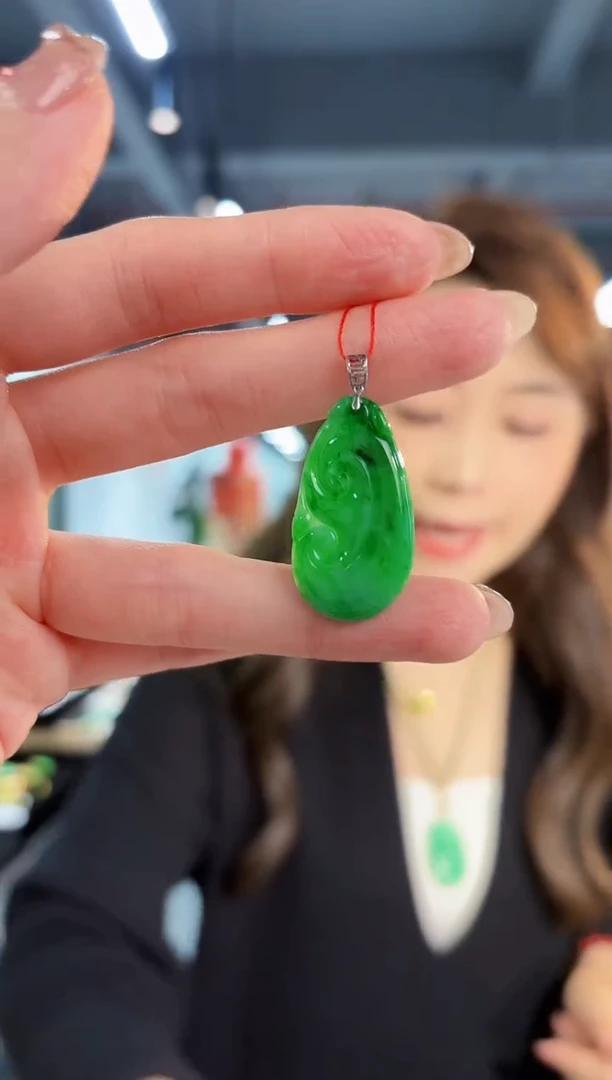 【闪购商品】翡翠颈饰18K金镶嵌缅料A货/支持复检/一件
