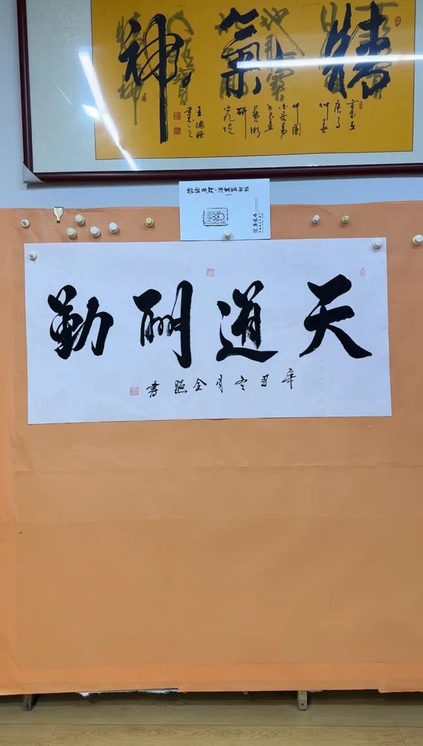 书法天道酬勤作品