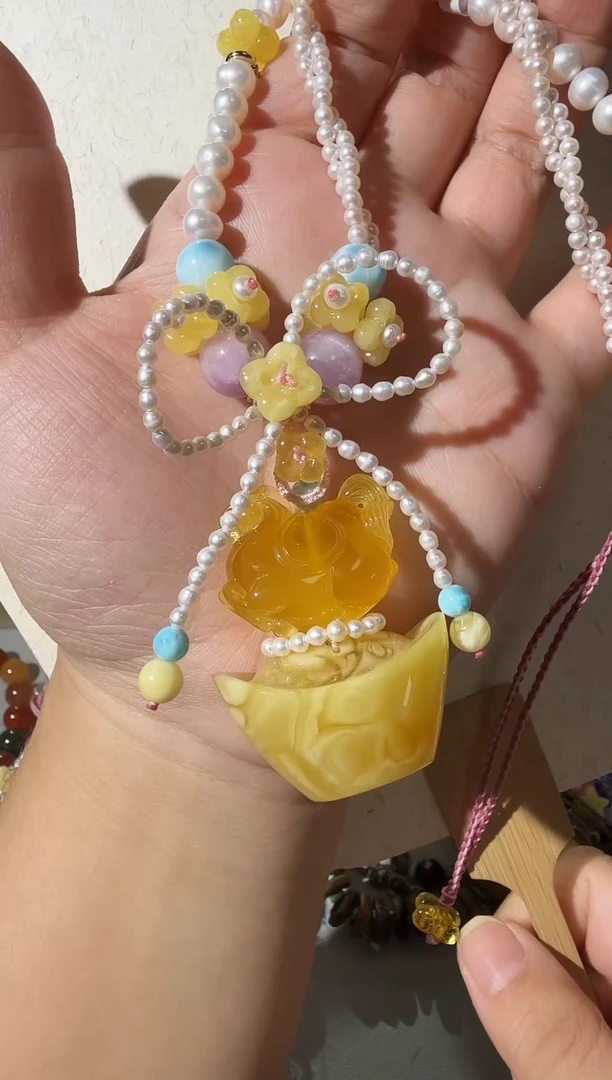 蜜蜡项链未镶嵌蜜蜡项链