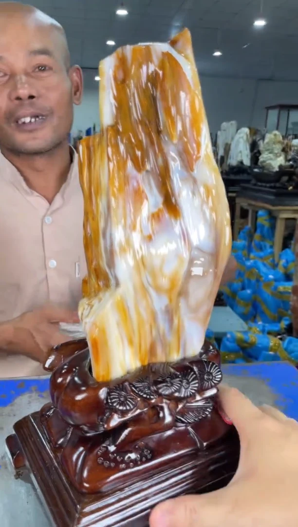 硅化玉摆件未镶嵌11