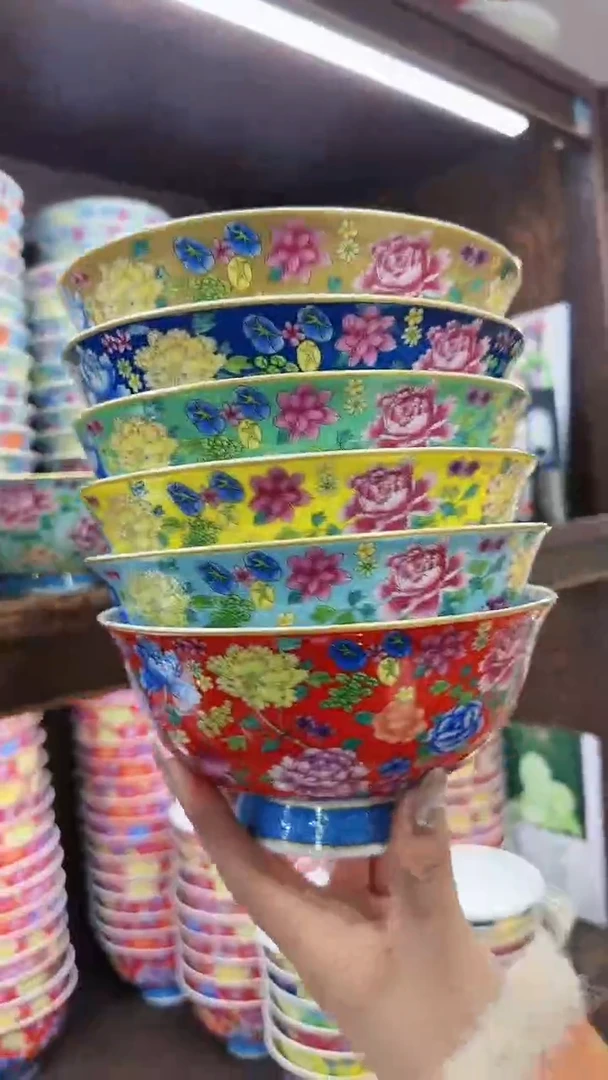 【闪购商品】瓷片6英寸面碗6个景德镇陶瓷