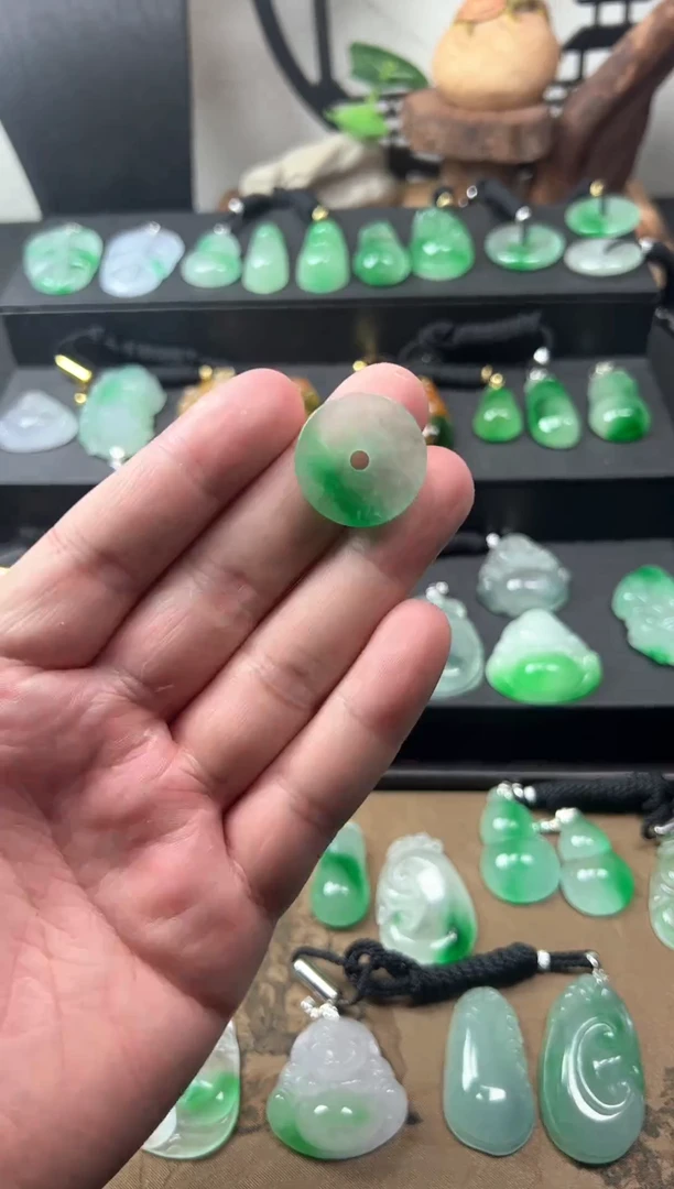 颈饰未镶嵌翡翠所见即所得，一图一物