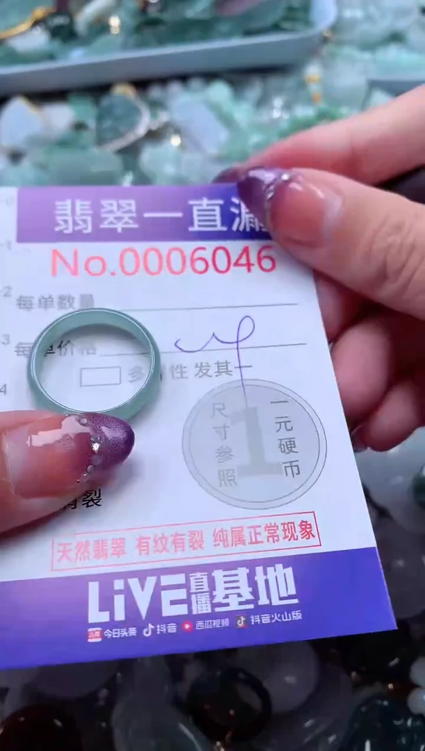 翡翠未镶嵌吊坠(不含链)6046