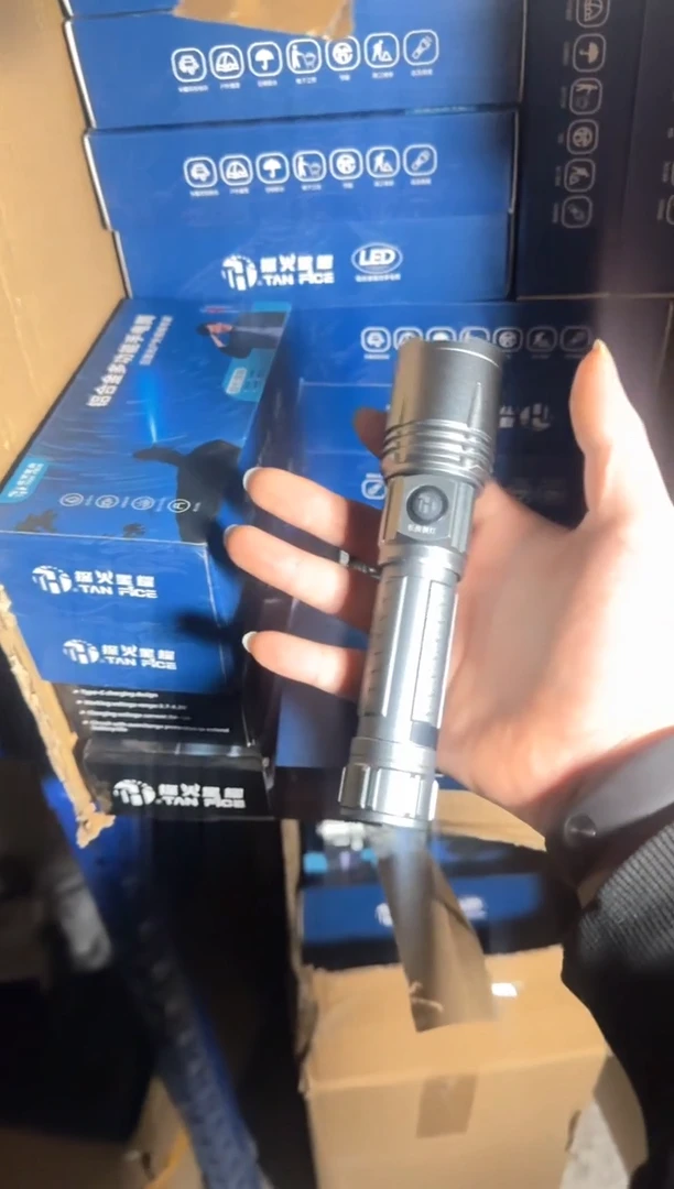 【磁吸笔夹款】变焦铝合金超亮小手电