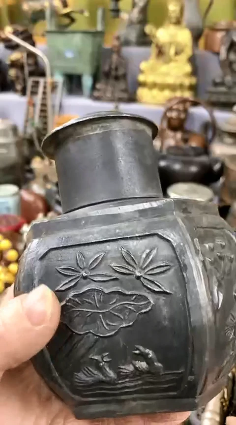 【闪购商品】一物一拍编号锡茶叶罐