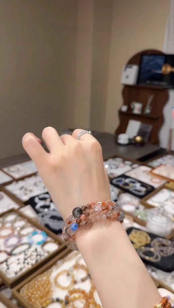水晶摆件未镶嵌三圈超七