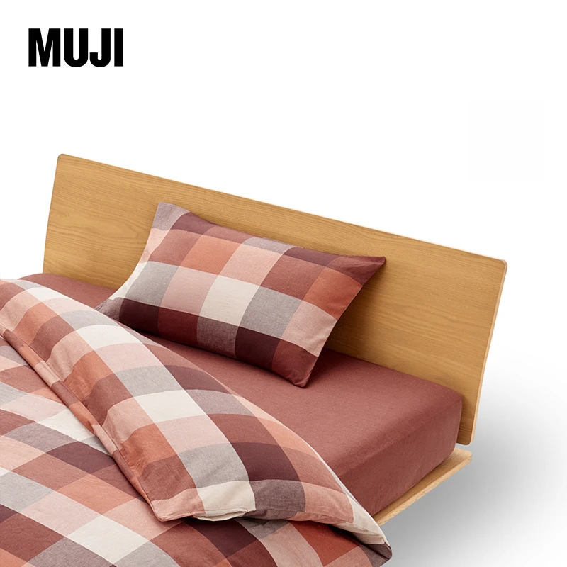 MUJI  棉法兰绒被套 床上用品家纺单件被罩 棉冬季
