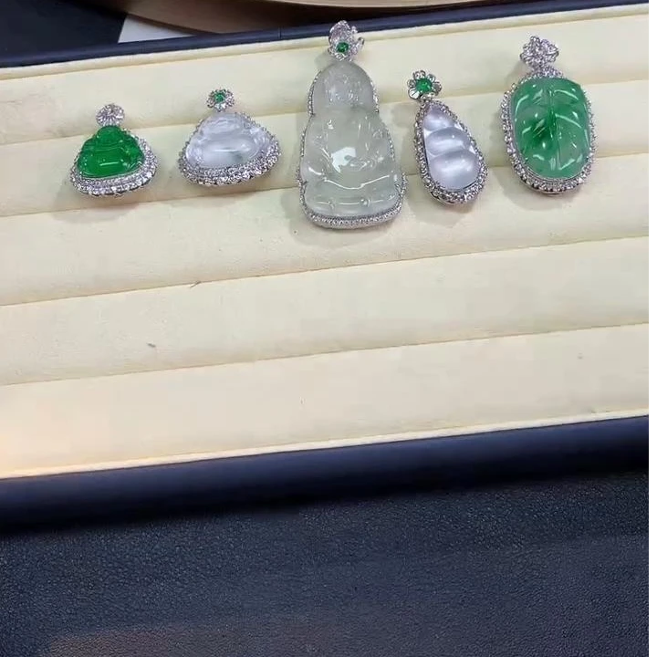 【可心彩虹盘】翡翠-18K金-多样性发一件-FCJ011|CXQ21