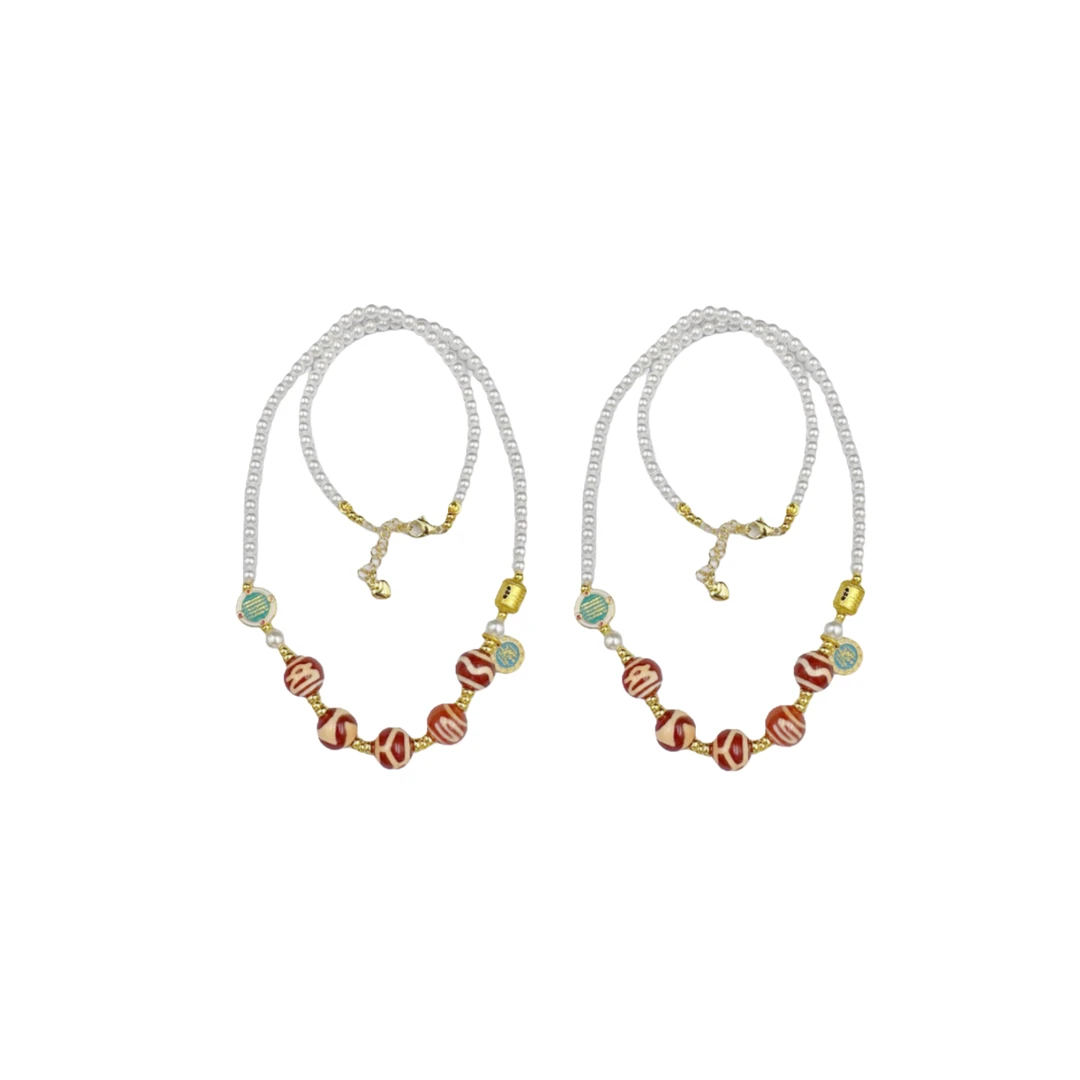 藏传红肉牙牙玛瑙吊坠A28-555赠礼盒(多样性发其一)