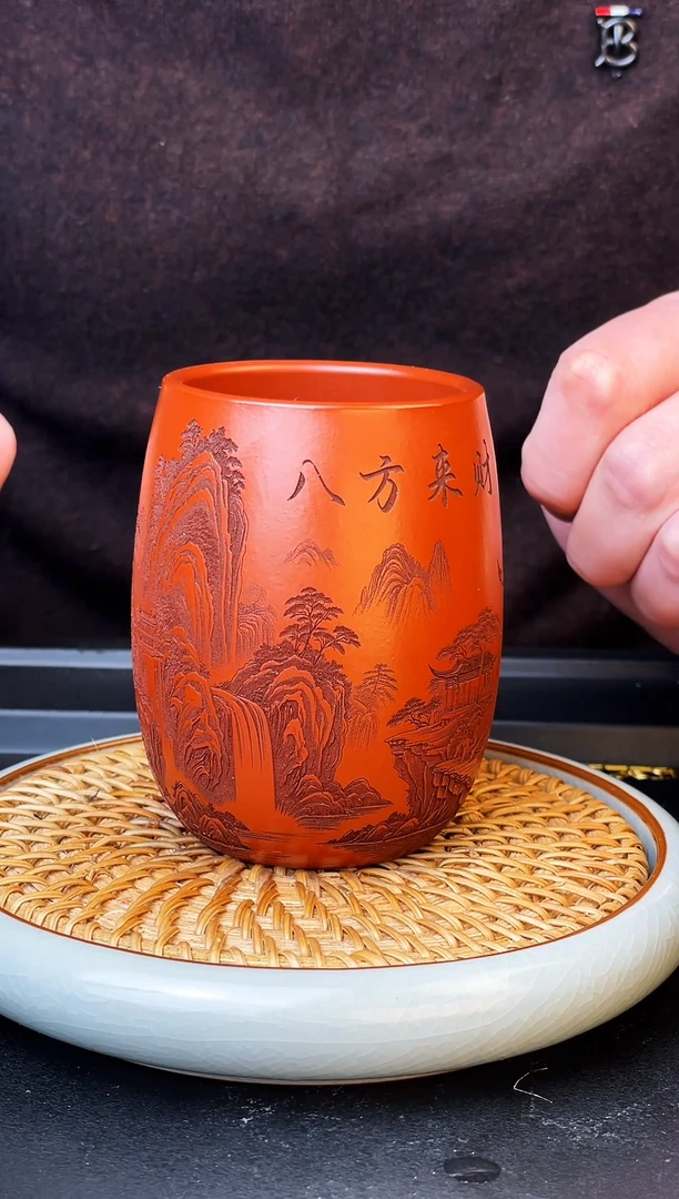 八方来财  朱泥大红袍