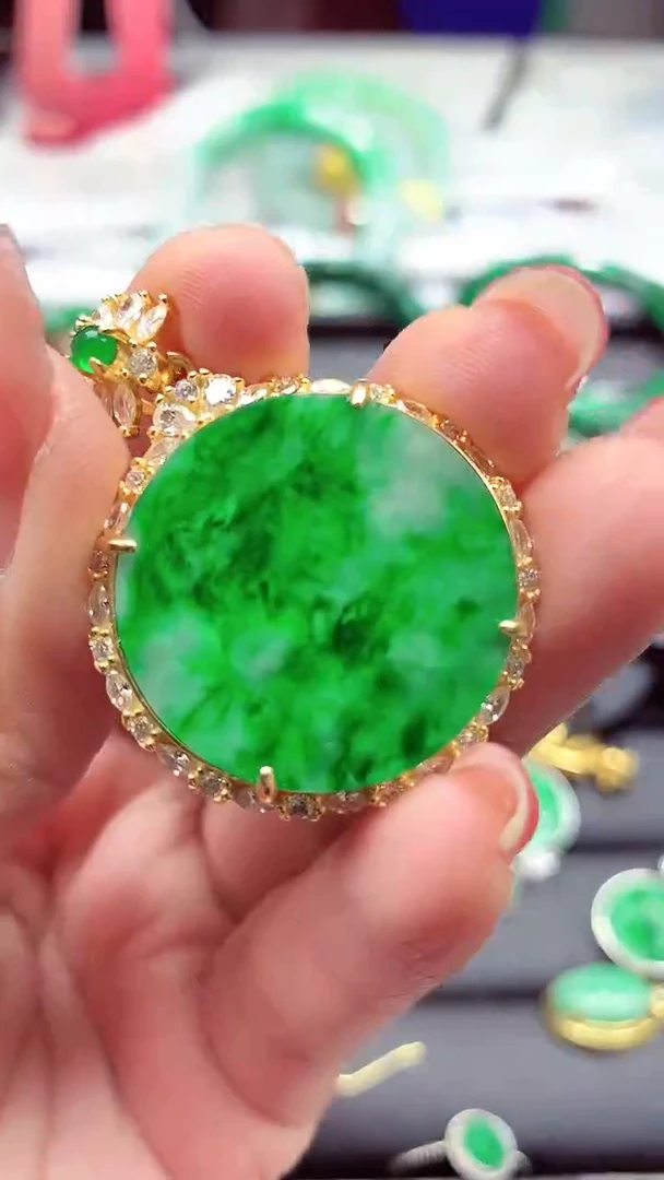 【闪购商品】翡翠颈饰银S925镶嵌颈饰