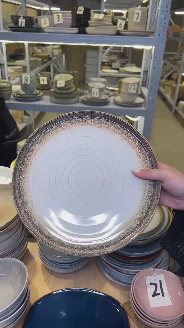 瓷43高温釉下彩陶瓷餐具