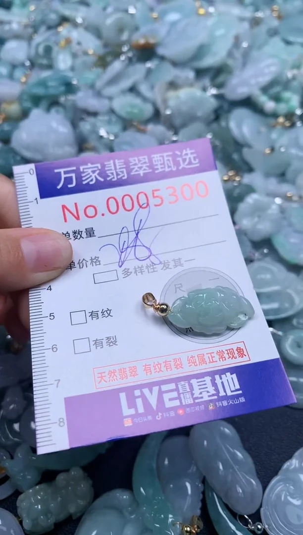 吊坠(不含链)未镶嵌翡翠5300