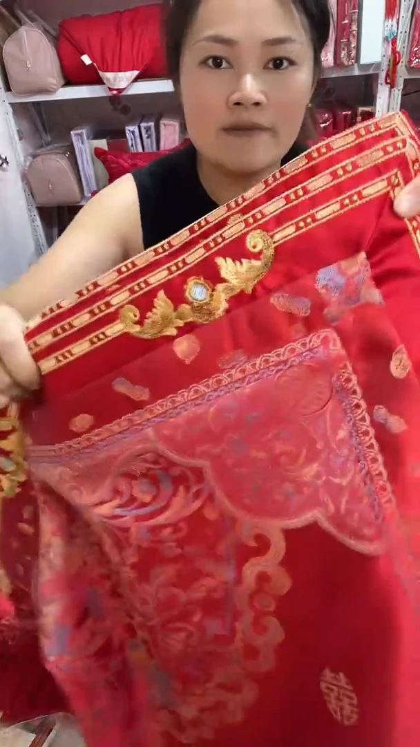 棉棉百子图全棉锦缎加大