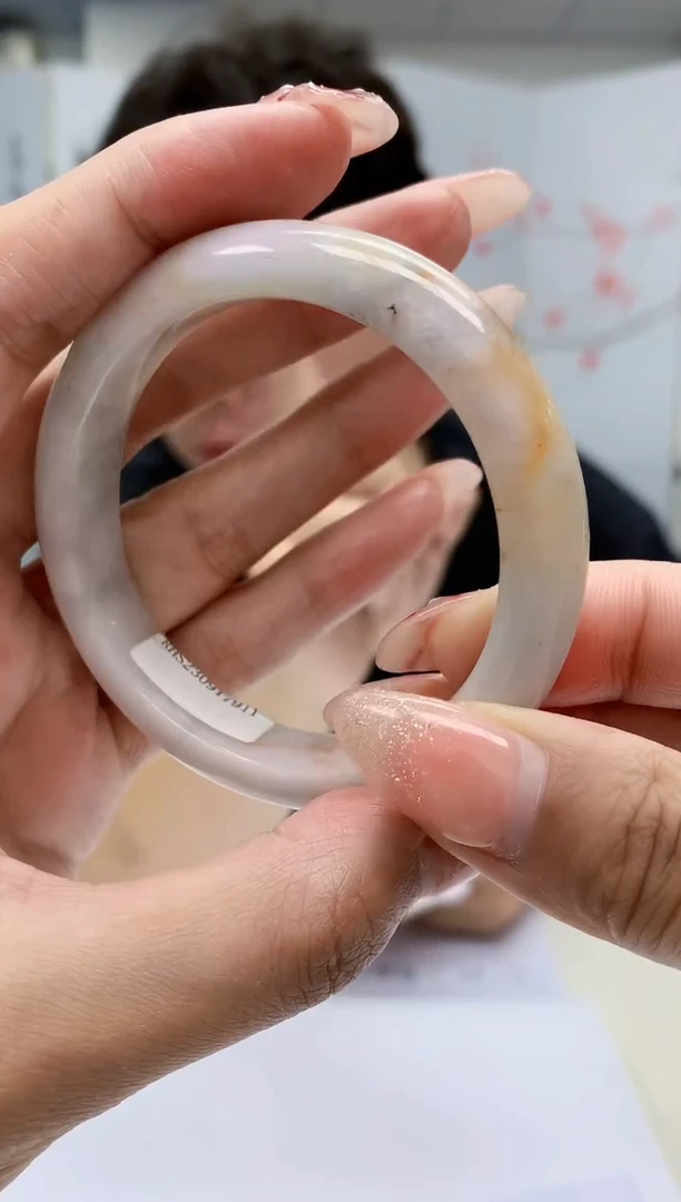 【闪购商品】定制翡翠未镶嵌4688MM-毛货手镯（53圈）44