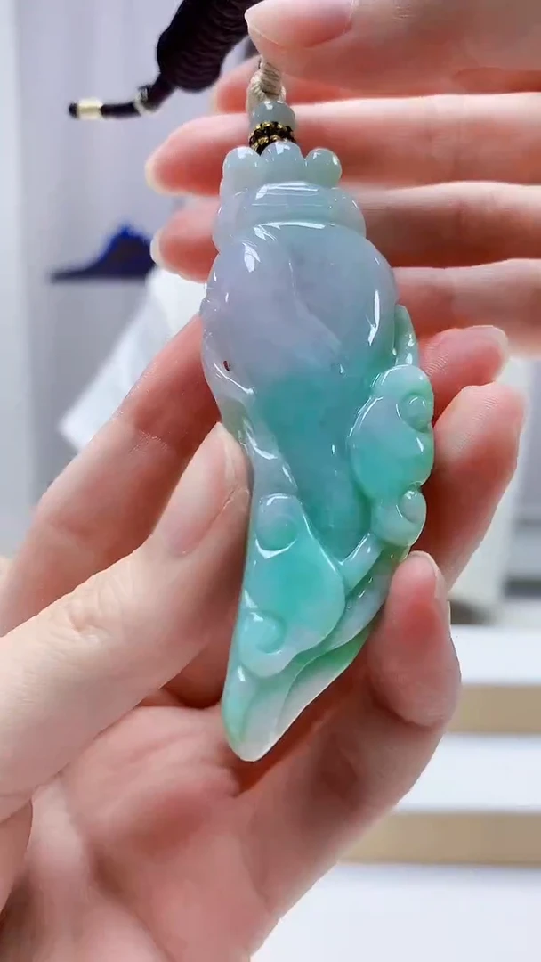 未镶嵌定制翡翠4898zm-毛货挂件人参42