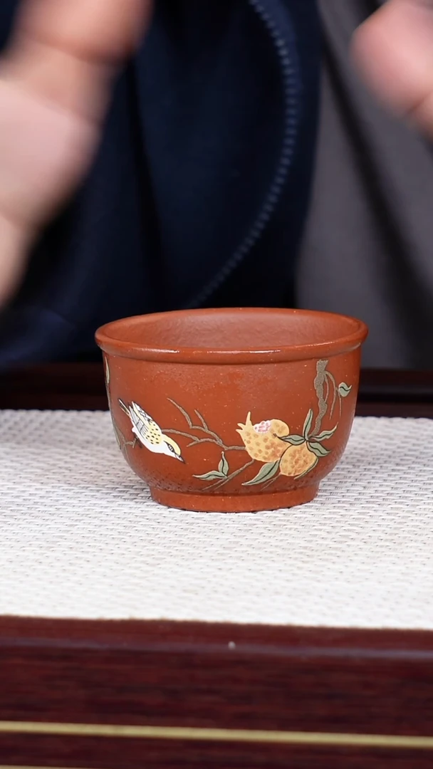 茶杯紫砂宜兴原矿紫砂 全手工制作