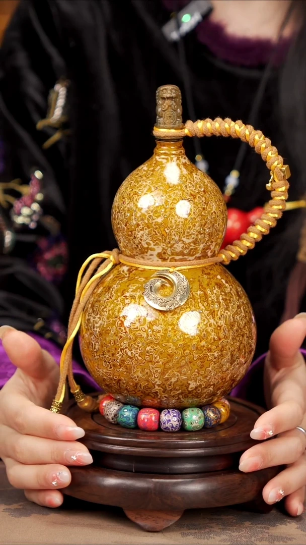 【闪购商品】 104易林高端工艺大漆酒葫芦--558