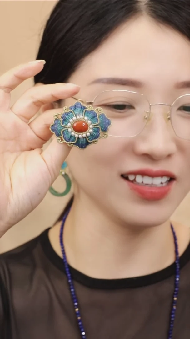 《花开富贵》材料包（分装线）+配套裸石+教程