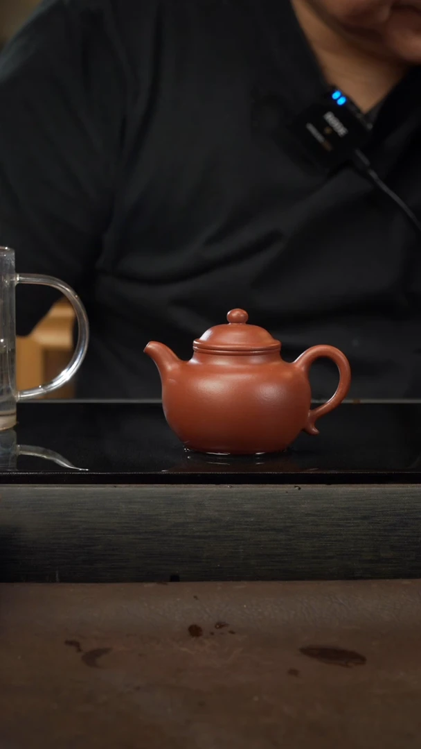 茶壶紫砂11，莲子，朱泥，120cc