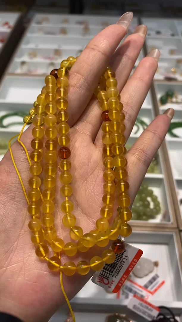 【闪购商品】琥珀颈饰未镶嵌项链