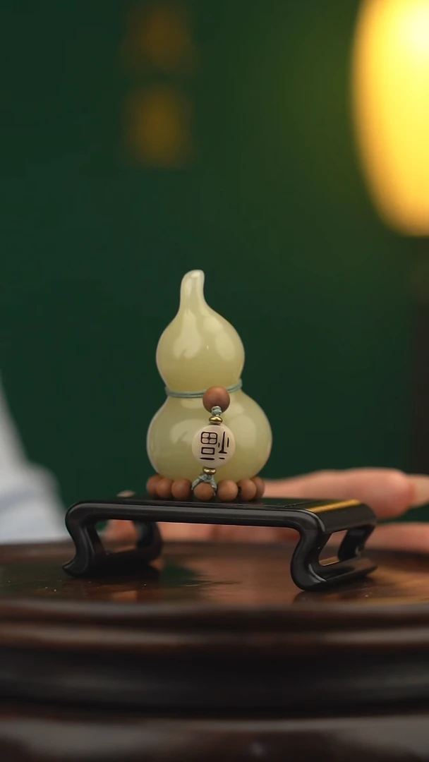 玉【手捻玉福禄】天然玉石手把件
