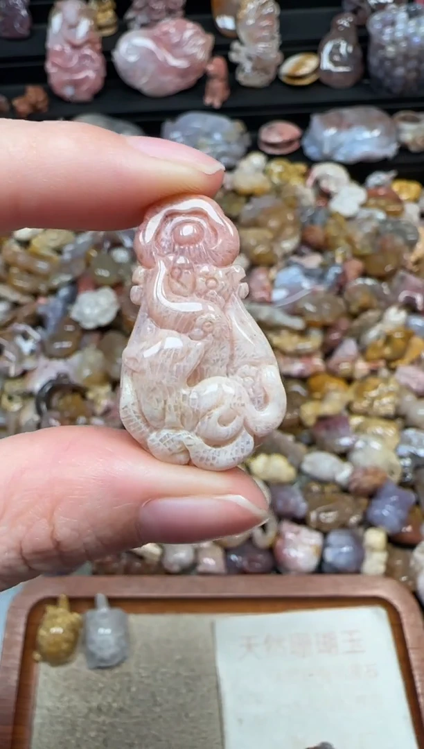 颈饰未镶嵌硅化珊瑚（珊瑚玉）168