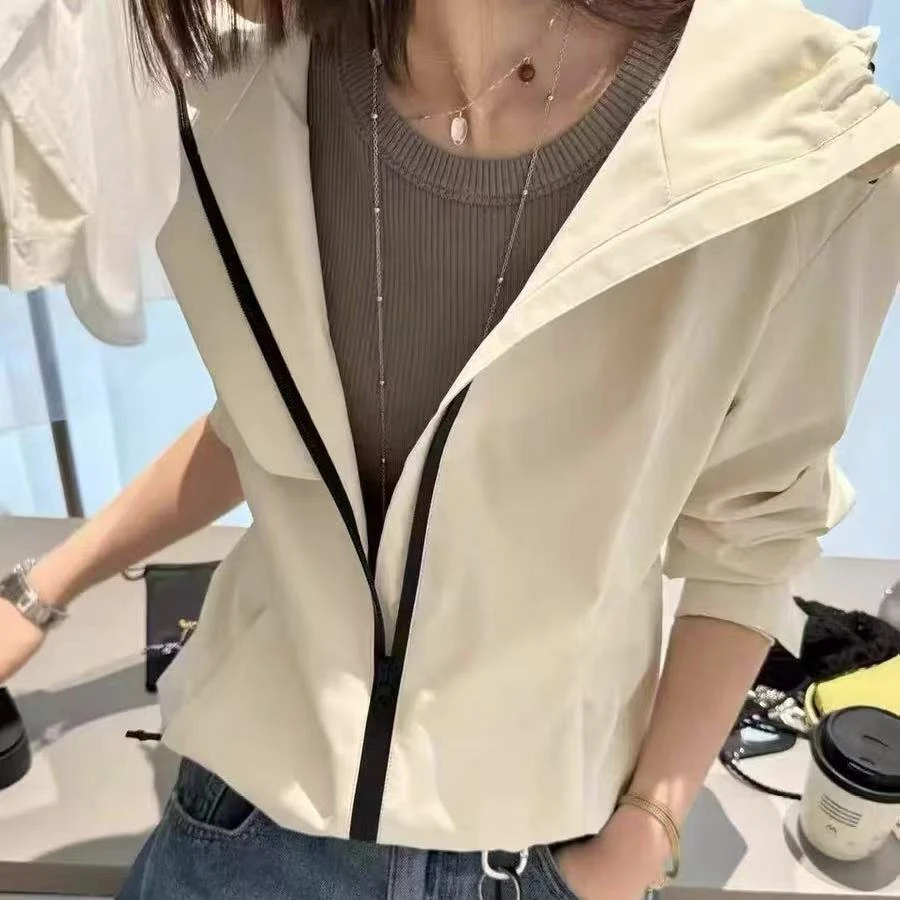 429/805-2 /149-9户外冲锋衣短款外套女2025春装新款亮色