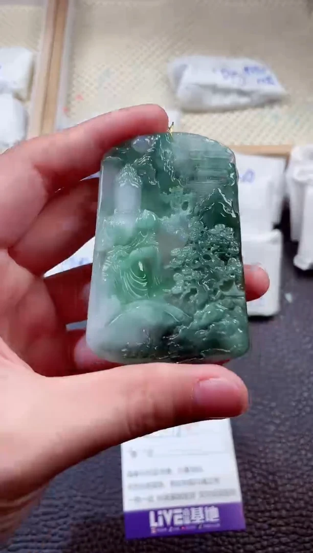 翡翠未镶嵌颈饰00008486观音