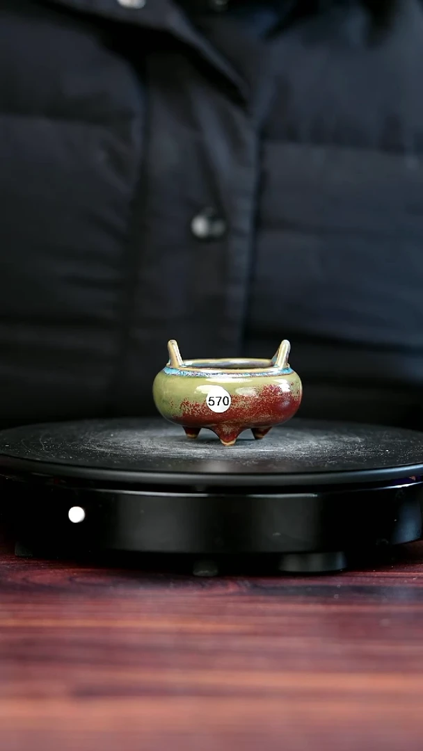 壶瓷570#李盼龙一级品原矿钧瓷香炉