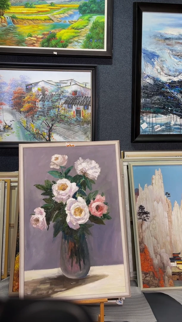 【闪购商品】油画53号 60*90 花卉-手绘油画