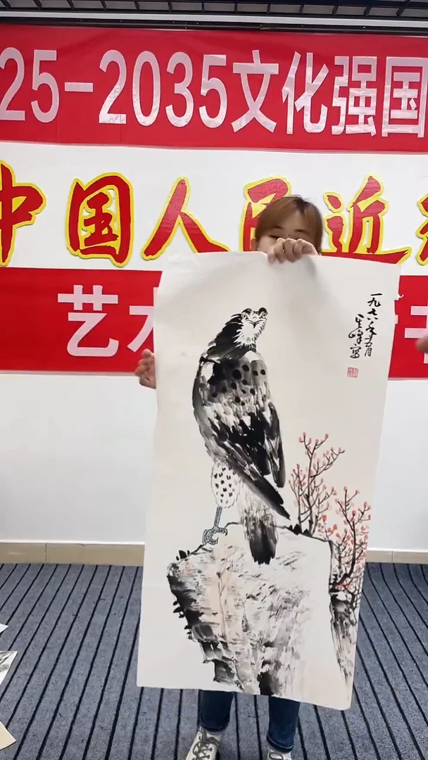 精品三尺花鸟作品