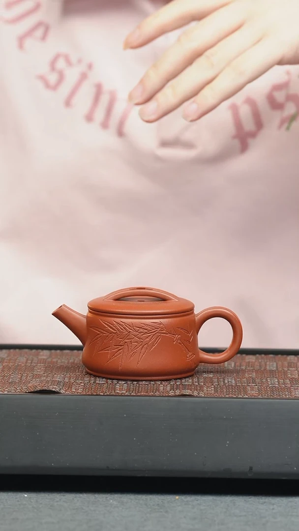 茶壶紫砂五堂虚瓦-好久不见-刻