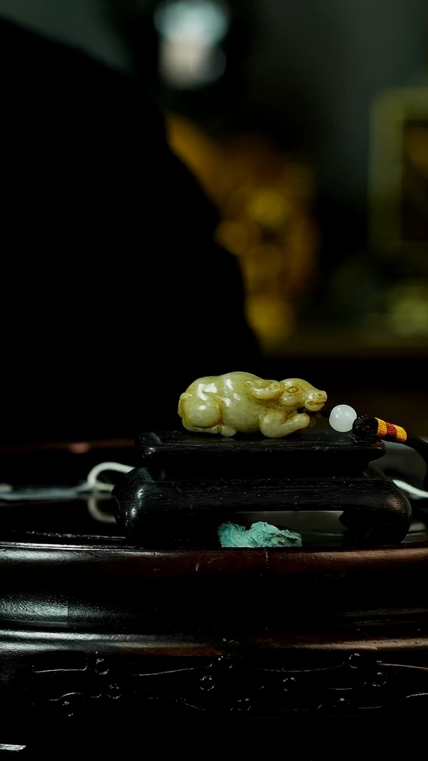 【闪购商品】铜和田玉牛挂件 福源堂 W