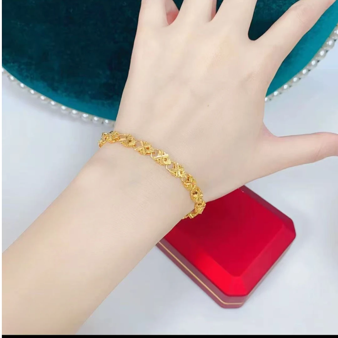 合金手链 爱心4叶草手链高级百搭时尚A42