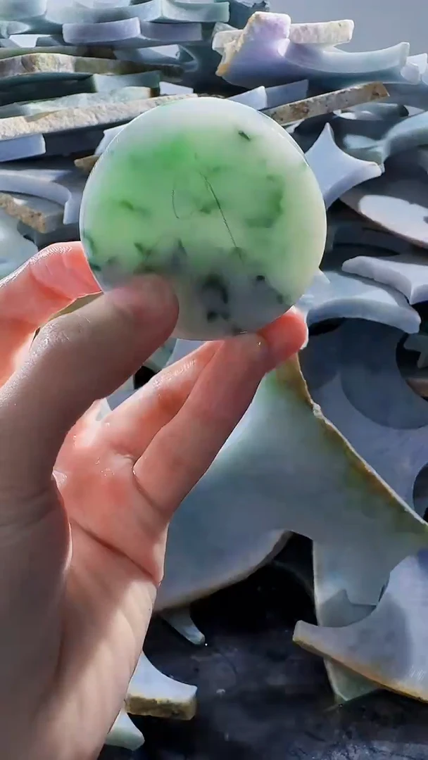 裸石翡翠缅甸翡翠A货文430